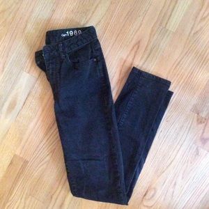 Black high rise skinny jeans