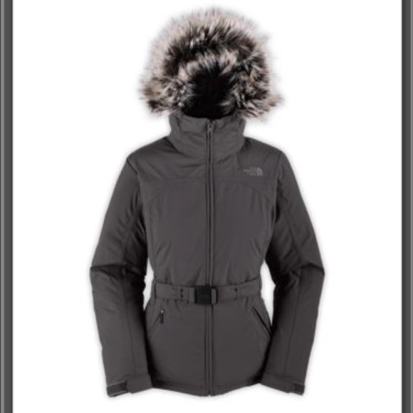 north face gray and brown Denali bundle for ally