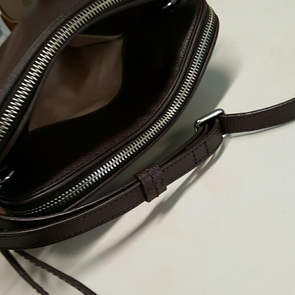 Sold out✨chic basic burgundy leather double - Picture 2 of 4