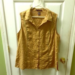 like new 2x tan/camel colored sleeveless top.