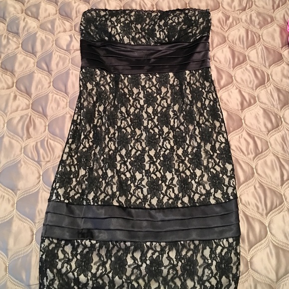 Black lace dress