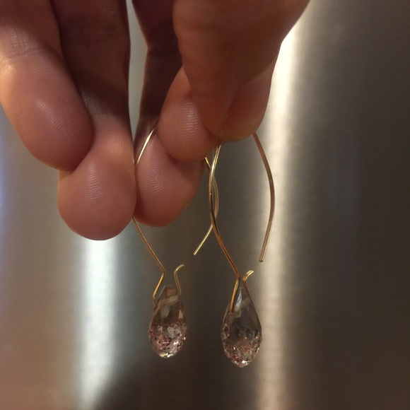 Glass briolette earrings - Picture 1 of 2