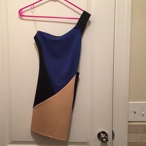 Multi color polyester dress