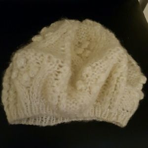 Ivory urban outfitters knit hat