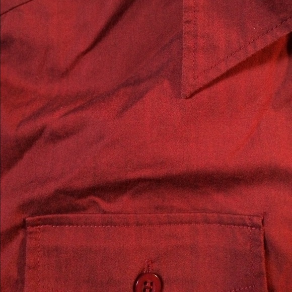 NYCO size S dark red/maroon fitted blouse. - Picture 4 of 4
