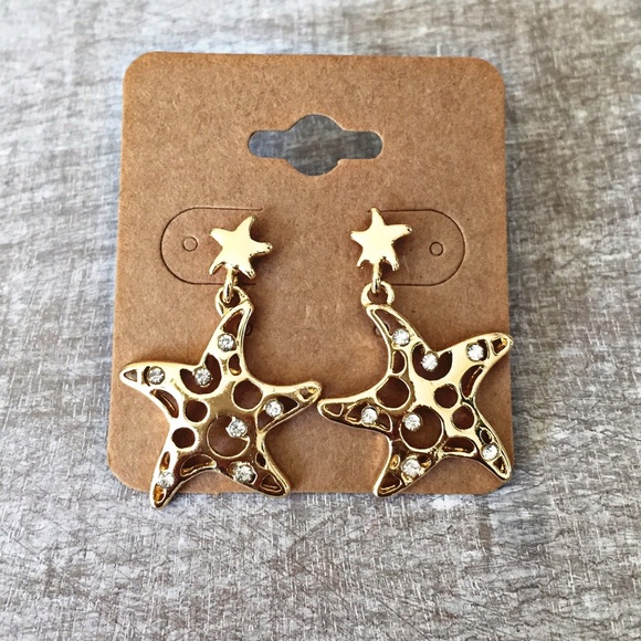 ❗️🚫SOLD❗️Sea Gaze Starfish Earrings - Picture 2 of 3