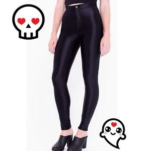American apparel black disco pants sz Small