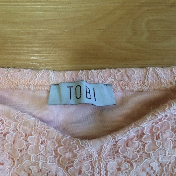Tobi baby pink crop top - Picture 2 of 2
