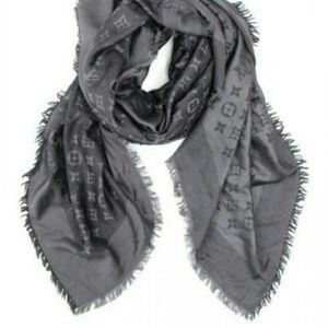 Louis Vuitton Grey Shawl/Scarf
