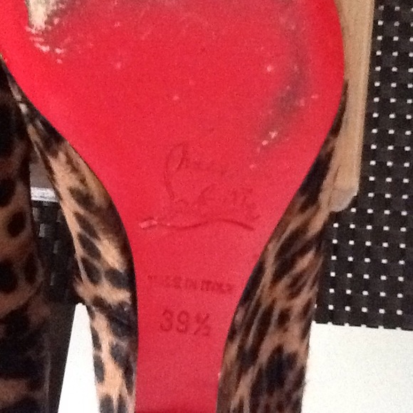 Christian Louboutin Ron Ron Pony Leopard Wedges - Picture 4 of 6
