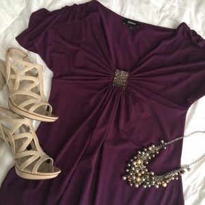 Lovely eggplant blouse