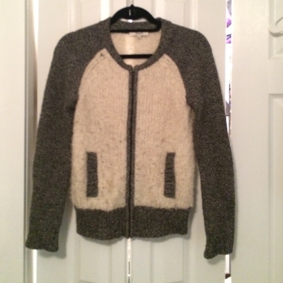 Madewell jacket 100% wool sleeve+pocket