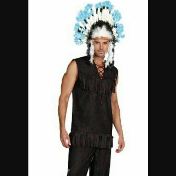 Native american male holloween costume