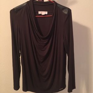 Michael Kors Large Brown long-sleeve top