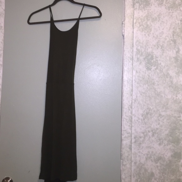 Naked wardrobe , Olive green dress