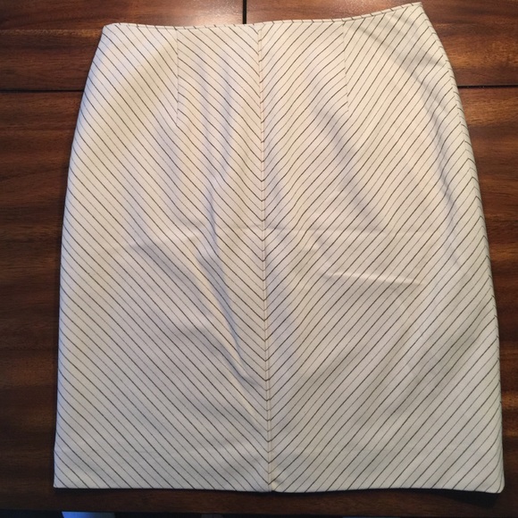 Diagonal Striped Office Skirt - Picture 4 of 4