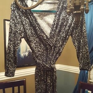 Banana republic  semi wrap dress