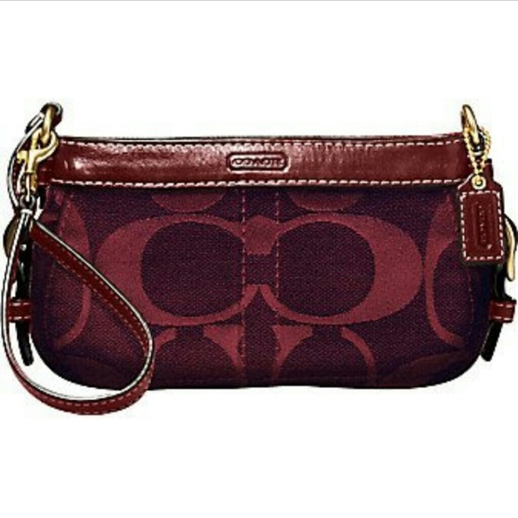 Large Coach wristlet