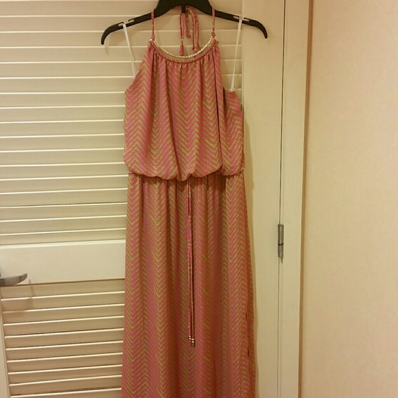Pink Backless Maxi - Picture 2 of 4