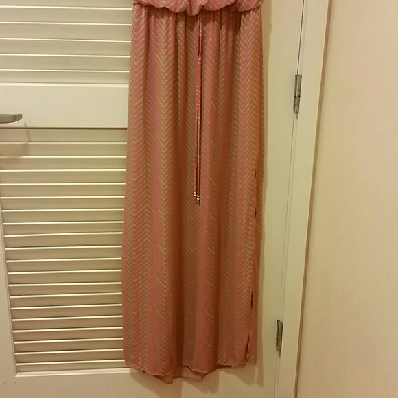 Pink Backless Maxi - Picture 3 of 4