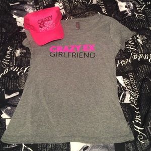Gray Tee and Pink Hat Bundle