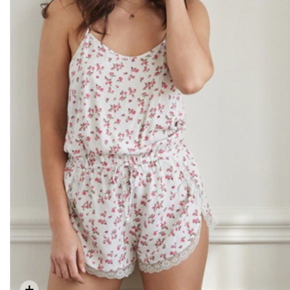 Floral PJ romper