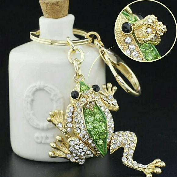 zdazzled Accessories - Sold! Big Crystal Frog 2" 1/2 Long Keychain