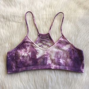 💖SOLD💖Free People Purple Tie Dye Bralette