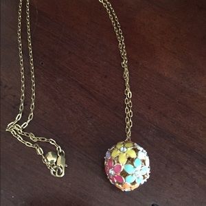 Jcrew flower ball necklace