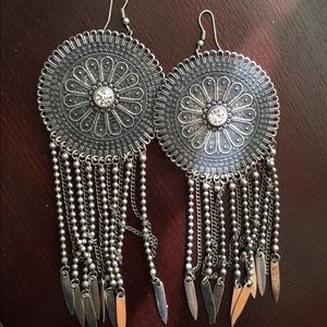 Metallic Statement Eartings