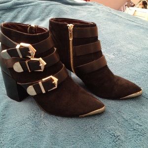 Black Heeled Booties