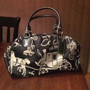 Authentic Coach Horse Carriage Satchel Purse