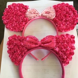 Floral cat ears Minnie Mouse flower headband