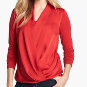Michael Kors Large, Red, Long Sleeve Top