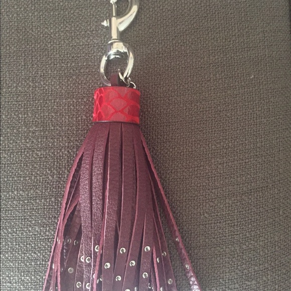 Rebecca Minkoff tassel bag charm/key fob