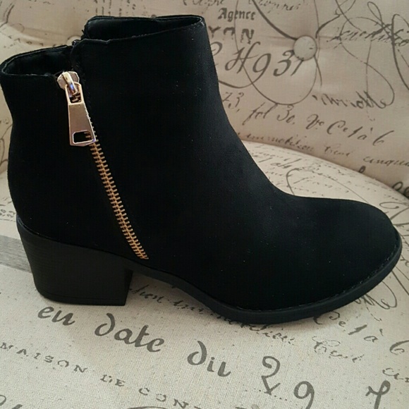 Black Suede Ankle Boots