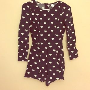 H&M Heart Printed Romper