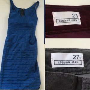 Bundle! Dress and two jeans