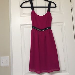Forever 21 hot pink party dress with embellishment