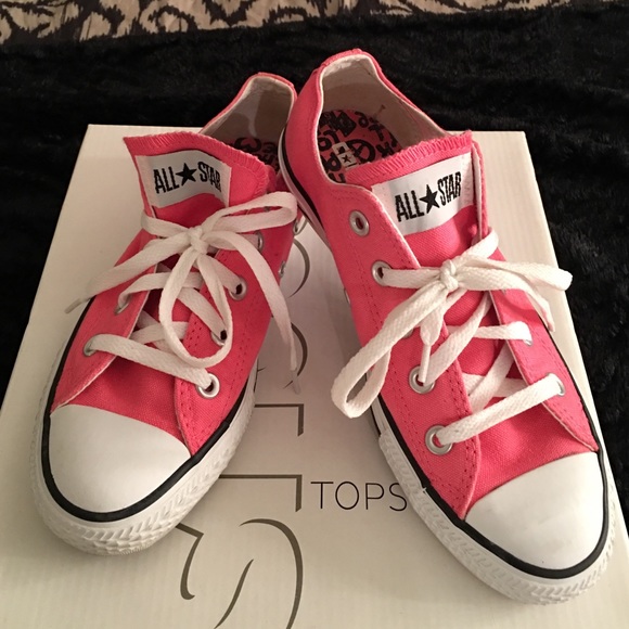 Pink converse sneakers used