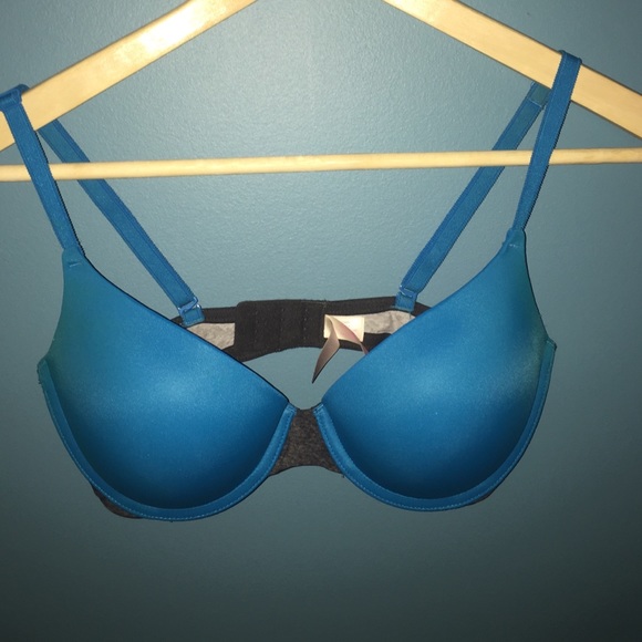 PINK Blue Push-up Bra
