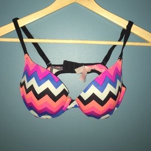 PINK Patterned Push-up Bra