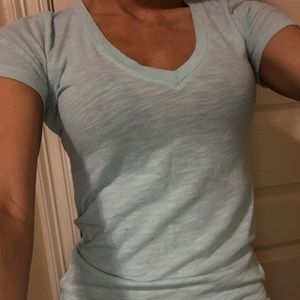 Blue Victoria's secret pink v neck xs