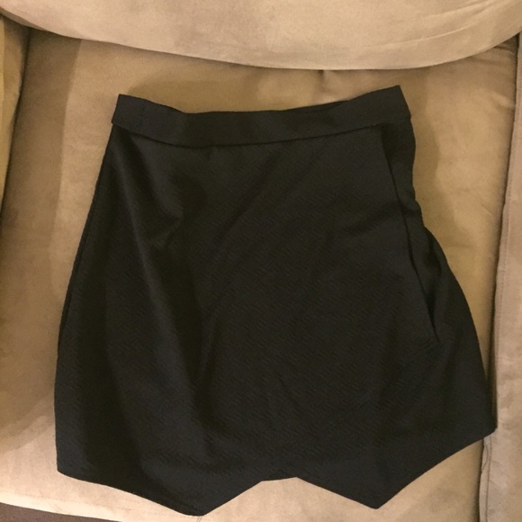 Asymmetrical Black Skirt