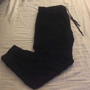 All black Cotton On brand jogger pants