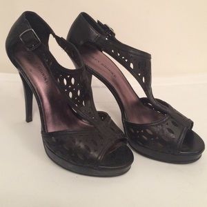 Black T-Strap heels