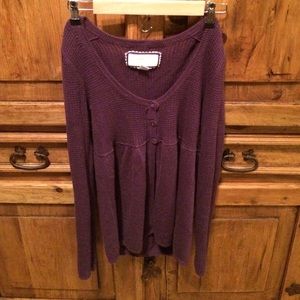 Eggplant purple sweater