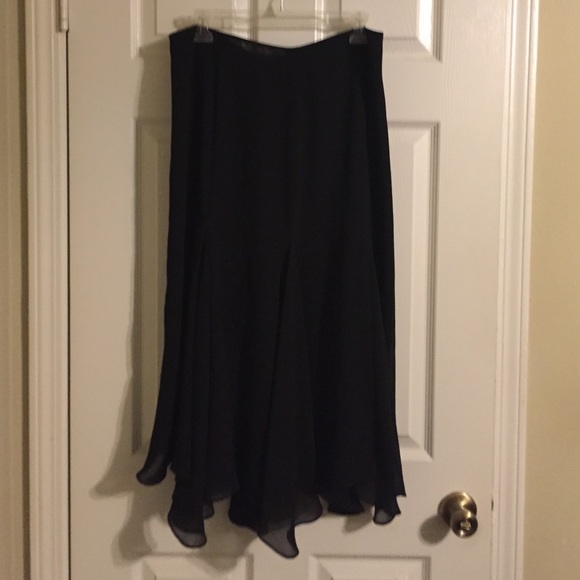 Black dress skirt. 28" in length.