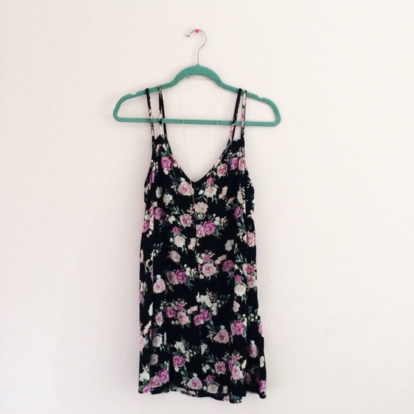 f21 floral slip dress
