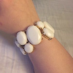 Cute white chunky bracelet